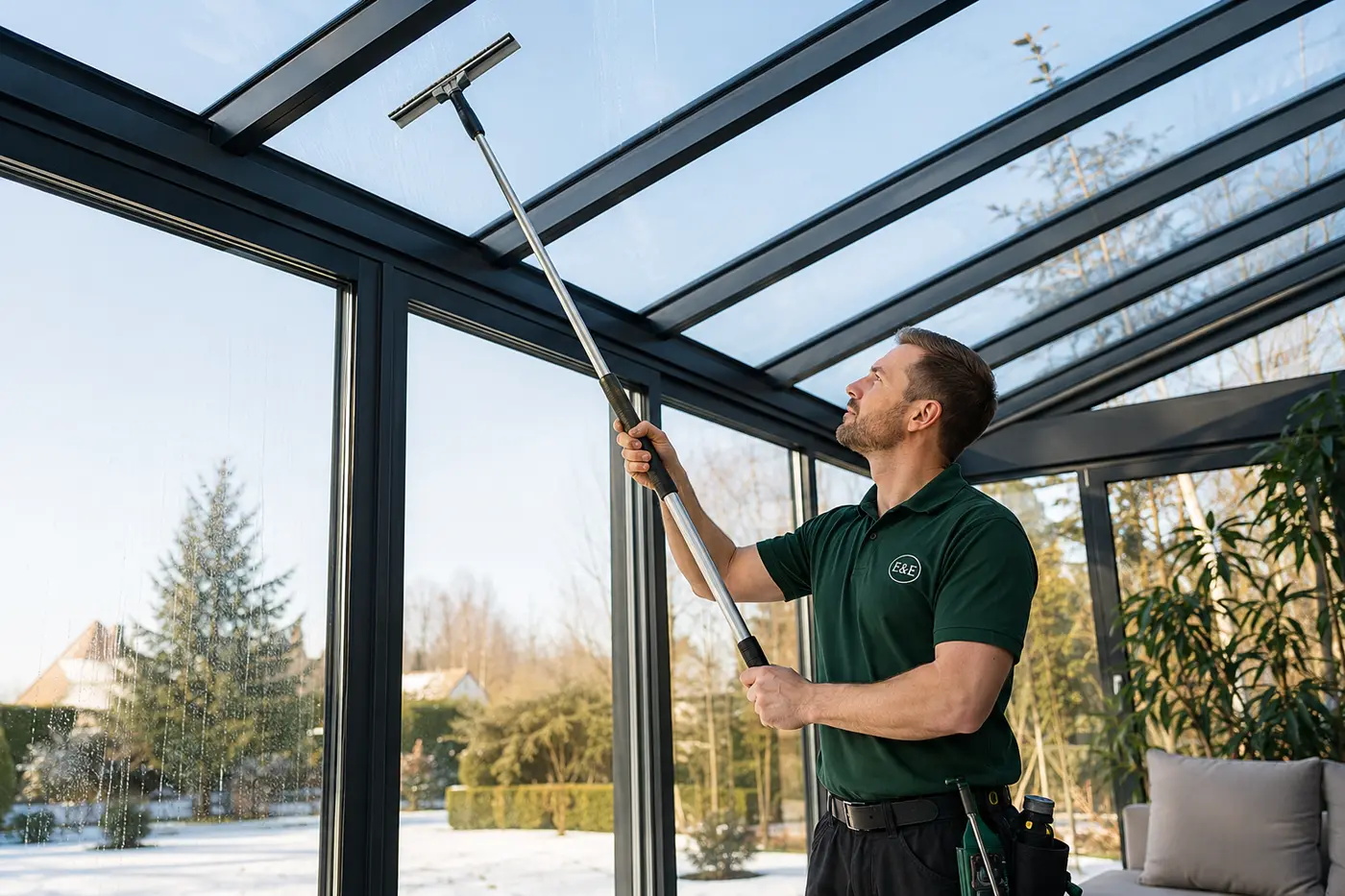 Professionelle Glas- und Wintergartenreinigung